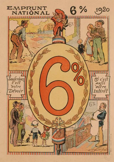 Emprunt national 6% 1920 Souscrivez, c'est votre devoir et c'est aussi votre intérêt by Морис Луи Анри Неймон, 1920 —…