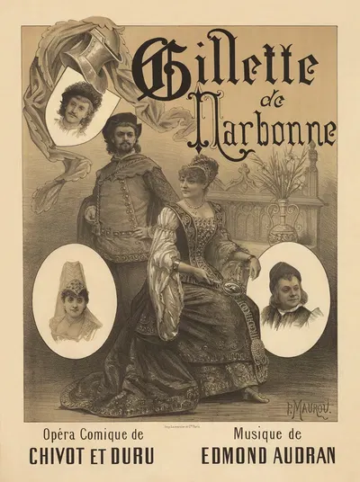Gillette de Narbonne by Paul Maurou, 1883 — digital art print download