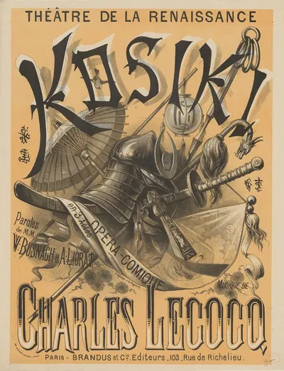 Théâtre de la Renaissance. Kosiki by Paul Maurou, 1876 — digital art print download