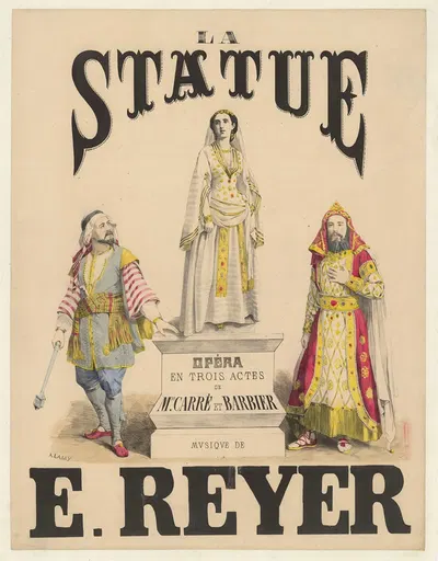La Statue. Opéra en trois actes de Mrs Carré et Barbier by Pierre-Auguste Lamy, 1861 — digital art print download
