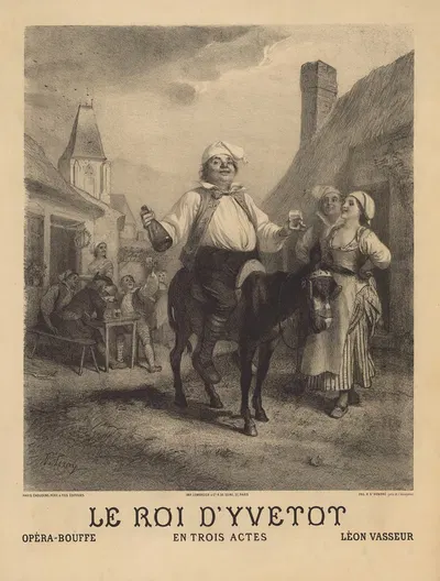 Le roi d'Yvetot. Opéra-bouffe eb 3 actes by Прюдент-Луи Лерай, 1876 — digital art print download