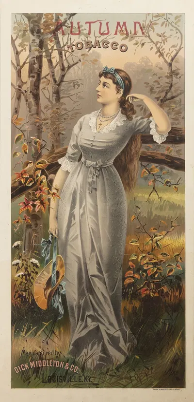 Autumn Tobacco- Manufactured by Dick Middleton & Co., Louisville, Ky. by Шобер и Карквиль — digital art print download