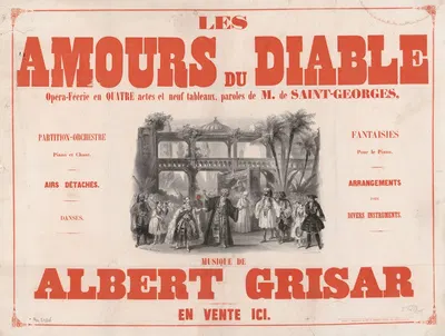 Les amours du diable by Виктор Куандр, 1863 — digital art print download