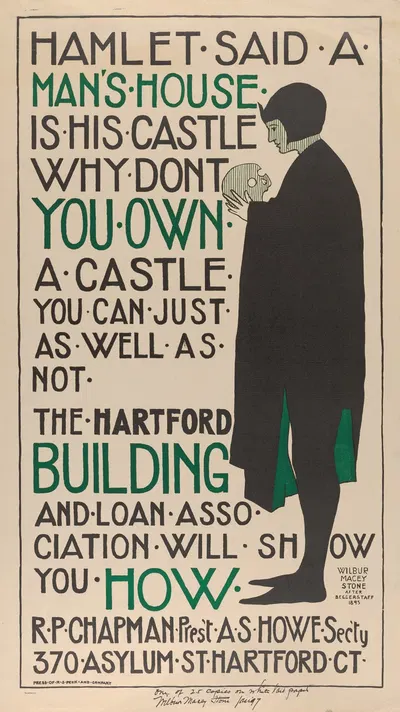 Hartford Building and Loan Association- Hamlet by Уилбур Мейси Стоун, 1897 — digital art print download