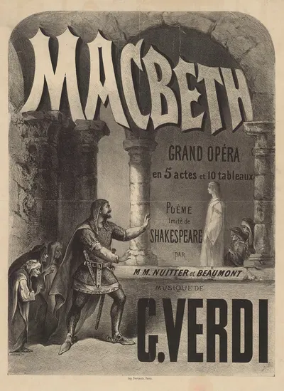 Macbeth. Grand Opéra en 5 actes et 10 tableaux by Antoine Barbizet, 1865 — digital art print download