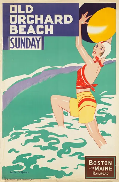 Old Orchard Beach Sunday by Чарльз У. Холмс — digital art print download