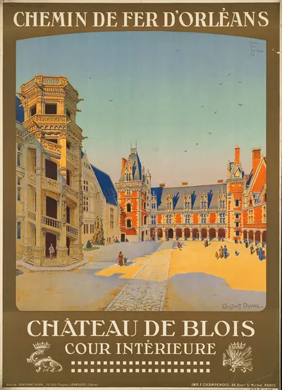 Château de Blois. Cour intérieure by Constant Duval — digital art print download