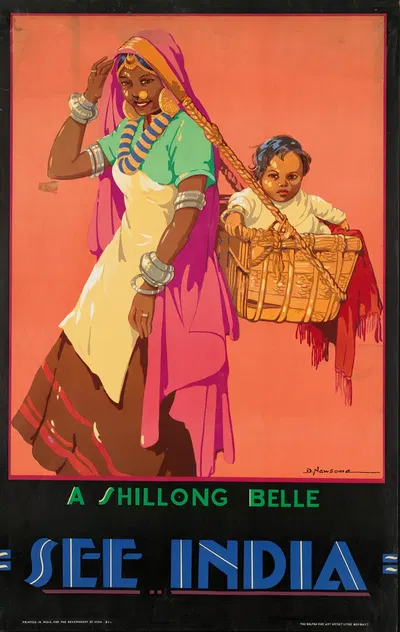 See India. A Shillong Belle by D. Newsome — digital art print download