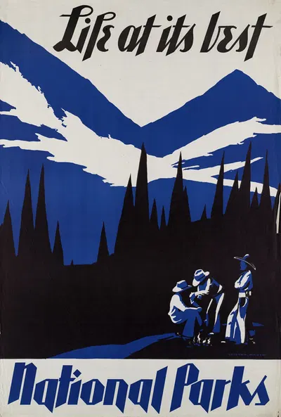 Life at its best. National Parks by Dorothy Waugh — digital art print download