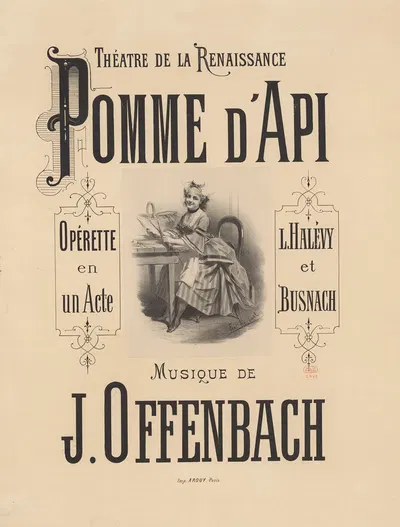 Théâtre de la Renaissance. Pomme d'api by Эдвард Анкур, 1873 — digital art print download