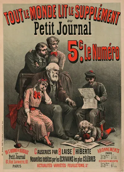 Tout le monde lit le supplément du Petit Journal… Causeries par Blaise Thiberte…, actualités, variétés, feuilletons by Анри…