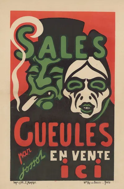 Sales gueules par Jossot. En vente ici by Анри-Гюстав Жоссо, 1896 — digital art print download