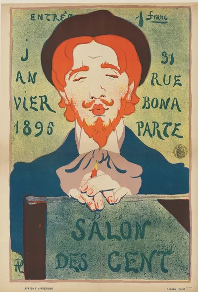 Salon des Cent, 31 rue Bonaparte. Janvier 1896 by Hermann-Paul, 1896 — digital art print download