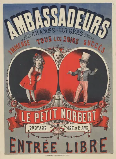 Ambassadeurs … le Petit Norbert by Imp. Charles Lévy, 1880 — digital art print download