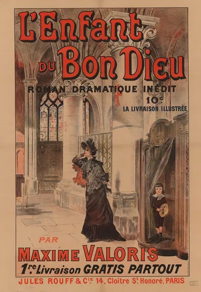 L' enfant du bon Dieu – roman dramatique inédit par Maxime Valoris by Имп. Ф. Шампеноа, 1892 — digital art print download