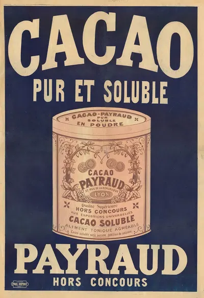 Cacao pur et soluble Payraud by Имп. Поль Дюпон, 1900 — digital art print download