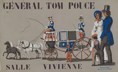 Général Tom Pouce. Salle Vivienne by Imp. Rouchon, 1858 — digital art print download
