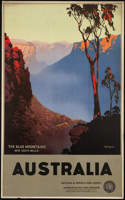 Australia, the Blue Mountains, New South Wales by James Northfield, 1930–1939 — digital art print download