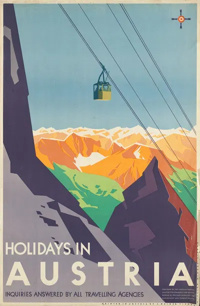 Holidays in Austria by Joseph Binder — digital art print download