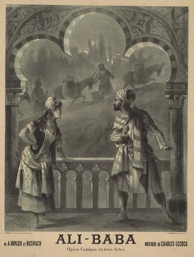 Ali-Baba de A. Vanloo et Busnach. Musique de Charles Lecocq by Louis Lemaresquier, 1888 — digital art print download