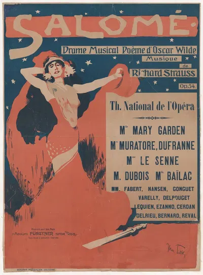 Salomé. Drame musical. Poème d'Oscar Wilde…Théâtre National de l'Opéra by Макс Тилке, 1910 — digital art print download