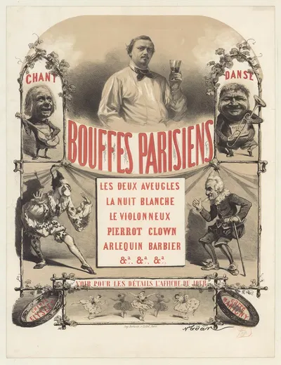 Bouffes-Parisiens by Nadar, 1865 — digital art print download