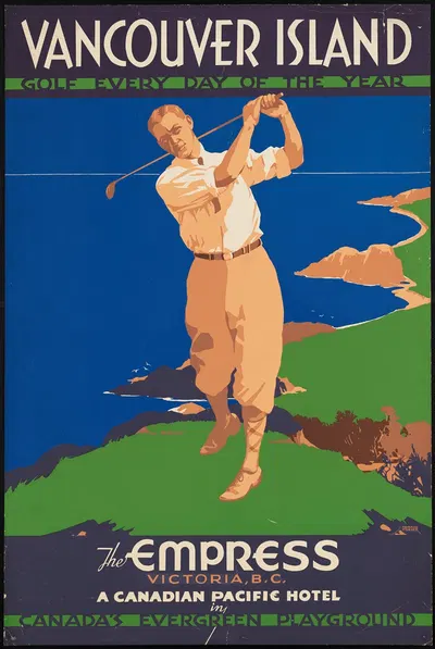 Vancouver Island. Golf every day of the year by Norman Fraser — digital art print download