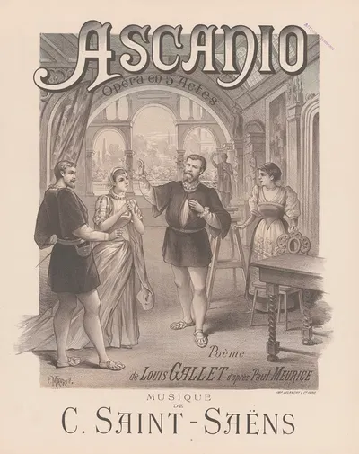 Ascanio. Opéra en 5 actes by Paul Maurou, 1889 — digital art print download