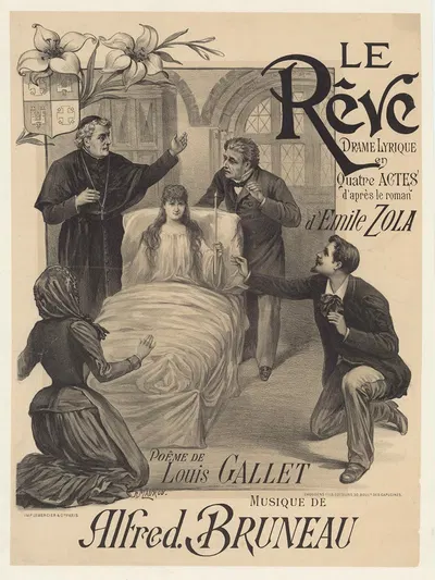 Le Rêve. Drame lyrique en 4 actes d'après le roman d'Emile Zola by Paul Maurou, 1891 — digital art print download