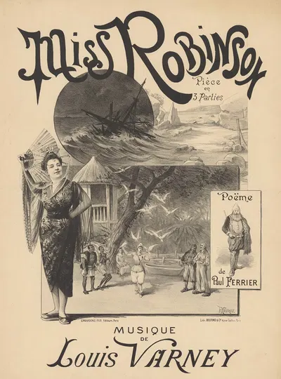 Miss Robinson. Pièce en 3 parties by Paul Maurou, 1893 — digital art print download