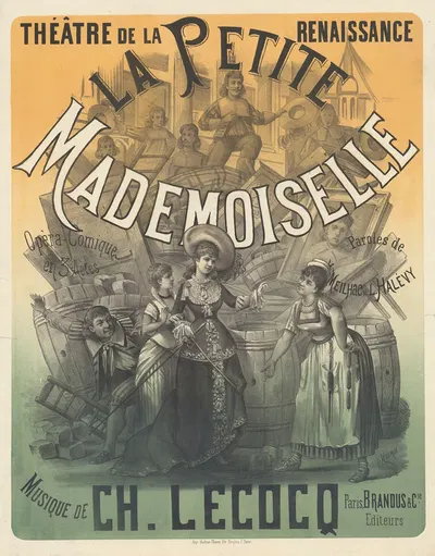 Théâtre de la Renaissance. La petite mademoiselle. Opéra-comique en trois actes by Paul Maurou, 1879 — digital art print…