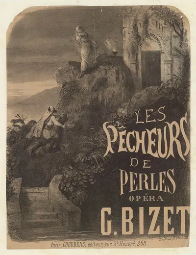 Les Pêcheurs de perles. Opéra by Прюдент-Луи Лерай, 1863 — digital art print download