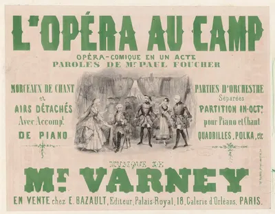 L' Opéra au camp by Victor Coindre, 1854 — digital art print download