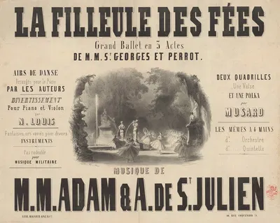 La Filleule des fées. Grand ballet en 3 actes de MM. St Georges et Perrot by Виктор Куандр — digital art print download
