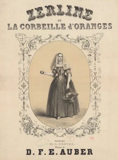 Zerline ou la corbeille d'oranges by Виктор Куандр, 1851 — digital art print download