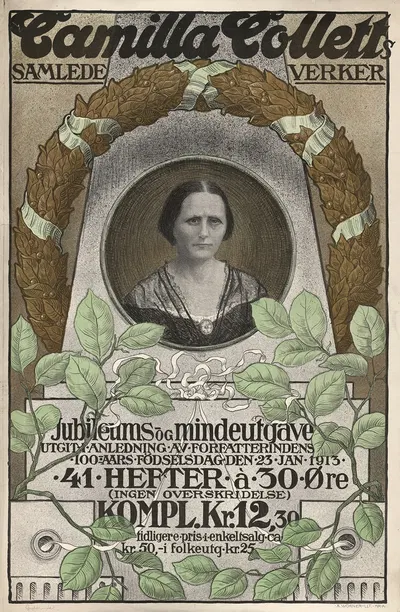 Camilla Colletts Samlede verker by A. Wørner lito — digital art print download