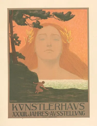 33. Jahresausstellung im Künstlerhause by Адольф Карпеллус — digital art print download