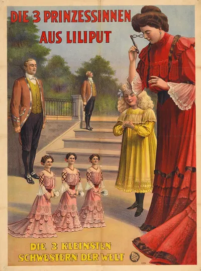 Die 3 Prinzessinnen aus Liliput by Adolf Friedländer Lith., 1905 — digital art print download