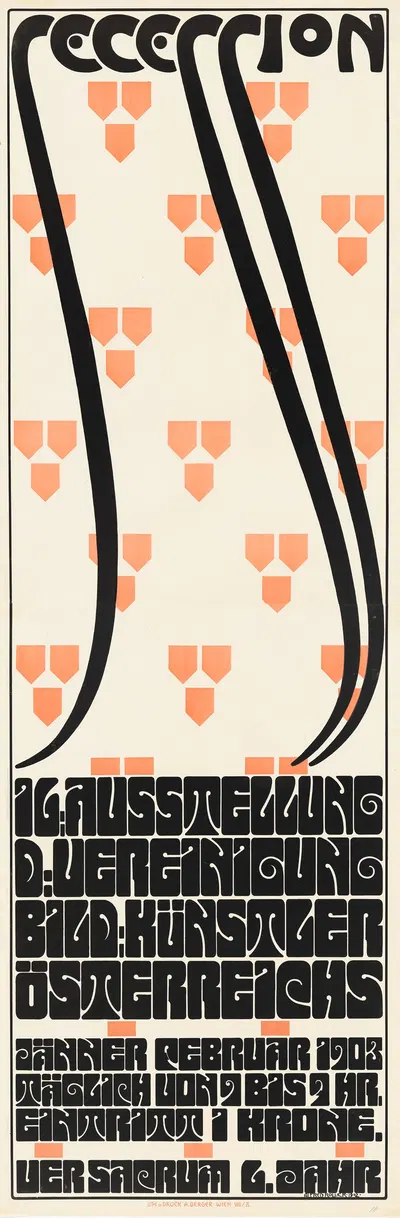 Plakat für die 16. Ausstellung der Secession by Alfred Roller, 1903 — digital art print download