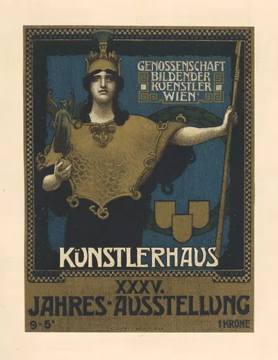 35. Jahresausstellung der Genossenschaft Bildender Künstler im Künstlerhause Wien 1902 by Alois Hans Schram — digital art…