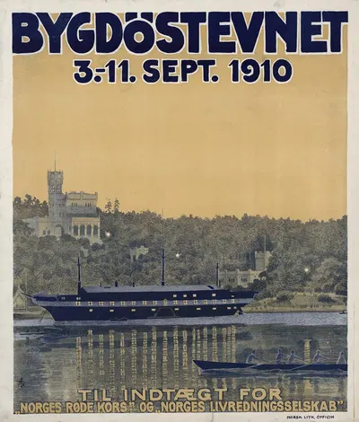 Bygdöstevnet 3.-11. Sept. 1910 by Андреас Блох, 1910 — digital art print download
