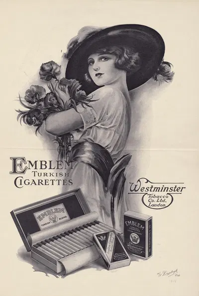 Emblem Turkish cigarettes by AS Dyptryk, 1926 — digital art print download
