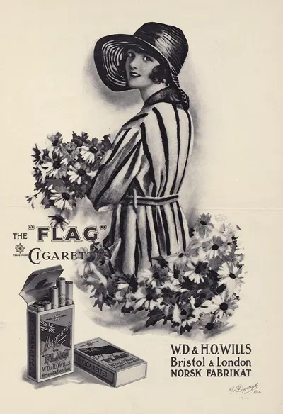 The Flag cigarettes by AS Dyptryk, 1926 — digital art print download