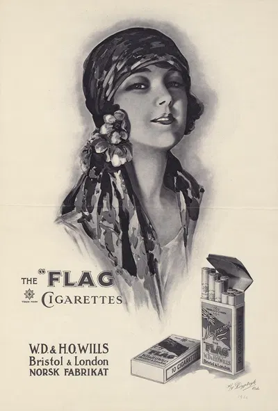 The Flag cigarettes by AS Dyptryk, 1926 — digital art print download