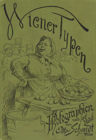 Umschlag für die Fotoserie 'Wiener Typen' by Эрнст Юх, 1886 — digital art print download