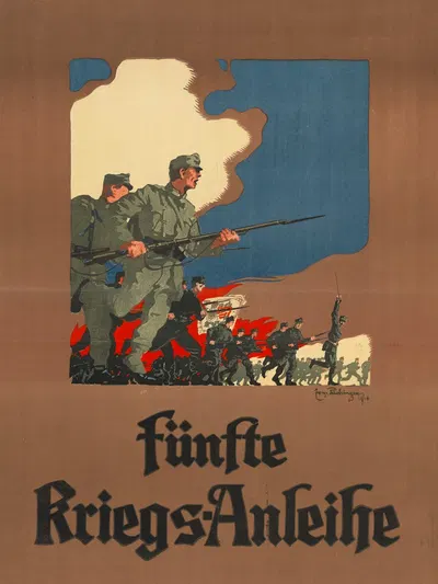 Plakat für die 5. Kriegsanleihe by Erwin Puchinger, 1916 — digital art print download