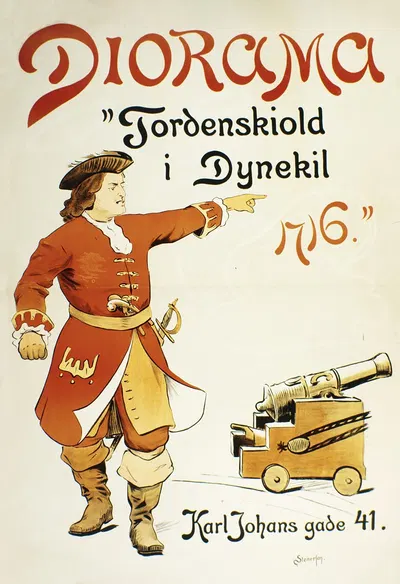Diorama, Tordenskiold i Dynekil 1716 by Gudmund Stenersen, 1901 — digital art print download
