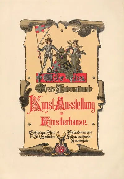 Erste Internationale Kunstausstellung im Künstlerhause, Wien 1882 by Ганс Макарат — digital art print download