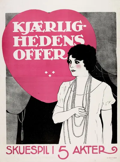 Kjærlighedens offer by Jul. Hess & Co., 1920 — digital art print download