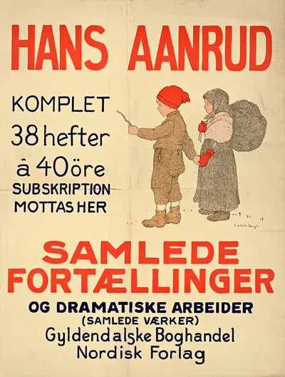 Hans Aanrud; Samlede fortællinger og dramatiske arbeider by Лисбет Берг — digital art print download